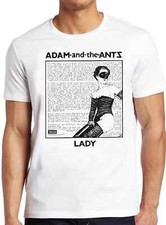 Adam And The Ants Lady 70s New Wave Music Gift Tee T Shirt 1146