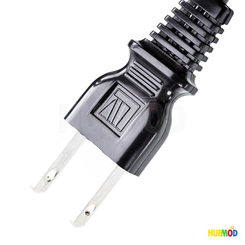 2X Longwell 7A 125V 2-Prong Power Cord Cable Laptop Adapter PC TV Printer 3.5FT - Picture 3 of 4