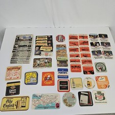 Vintage Beer Coasters Mats Lot of 62+ Double ...