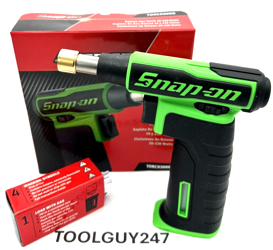 Snap-on ハンディガストーチ ハイパワーTORCH400G (Green) SNAP ON TOOLS GREEN BUTANE GAS TORCH TORCH300 TORCH300G HEATGUN