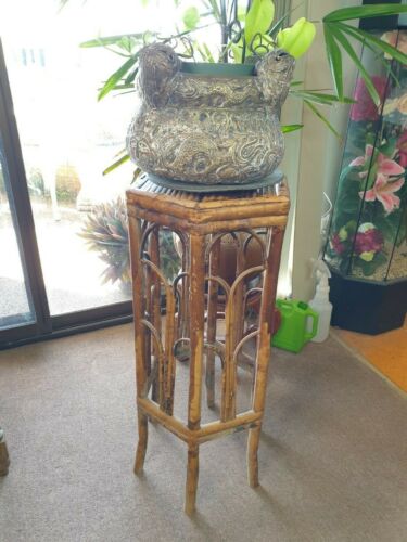 Old Chinese Bamboo Pot Plant Stand  …beautiful, tall, and elegant - Picture 1 of 8