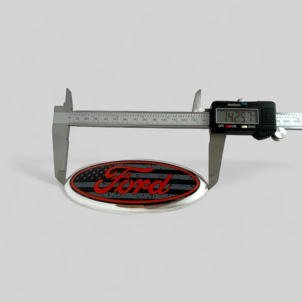 Rear Oval Tailgate 5 inch Logo US Flag Emblem for Ford Taurus C-Max Focus - Image 4 of 4