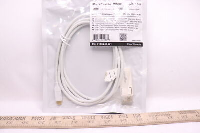 Rocstor USB-C to DP M/M Cable 6 Ft. T10C240-W1