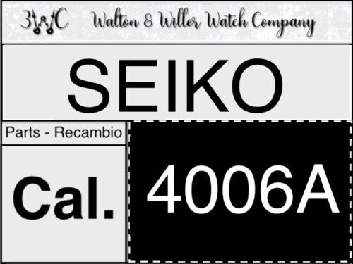 1 PC Seiko 4006A Bellmatic Original Parts Genuine *Ricambio New NOS Vintage - Afbeelding 1 van 7