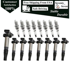 8pcs Ignition Coil and Spark Plug Kit For 2006-2009 Land Rover Range Rover 4.4L