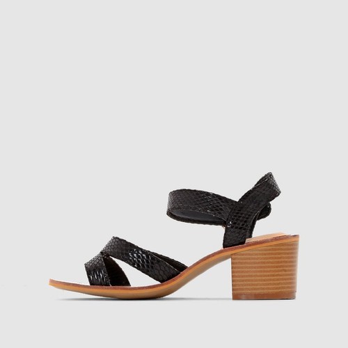 CASTALUNA Sandali con tacco stampa pelle di serpente UK 5 EU 38 LN21 18 SALDI - Foto 4 di 5