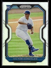 2021 Panini Prizm #17 Victor Gonzalez Silver Prizm Card Los Angeles Dodgers