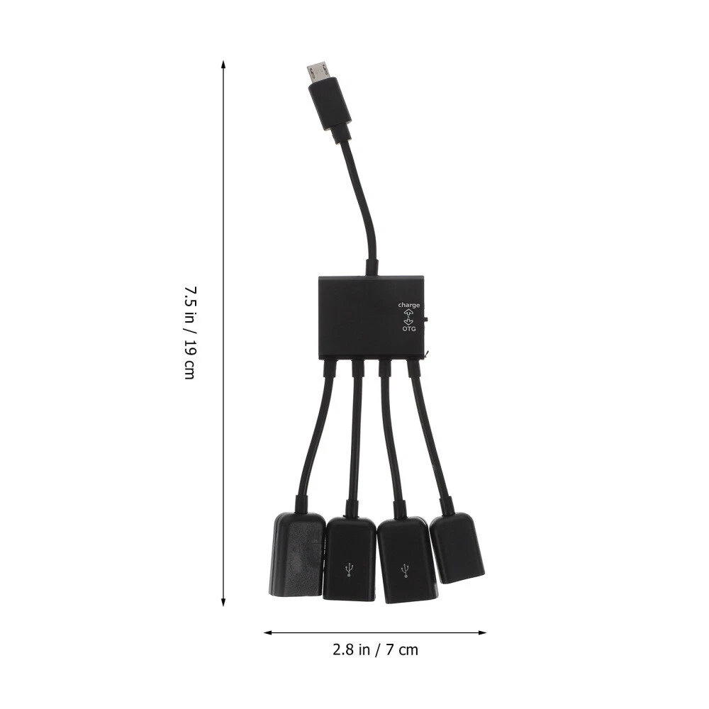 Multi-Port OTG Micro USB Hub for Smartphones and Tablets  
