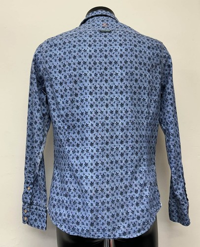 Colours & Sons Mens Shirt Small Blue (SHP) - Picture 3 of 11