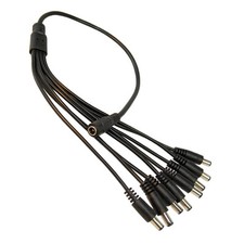 HQRP DC Power Splitter Cable for Q-See QT5680-4A6, QT5680-8A6, QT5680-4A3