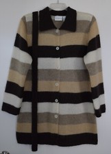 Women's Liz Claiborne Mohair Blend Long Sleeves Button Front Sweater L