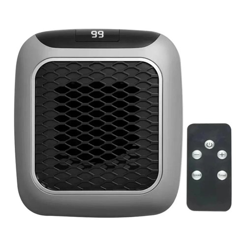 Electric Heater 800W Mini With Remote Control Home Household PTC Ceramic - Picture 4 of 6