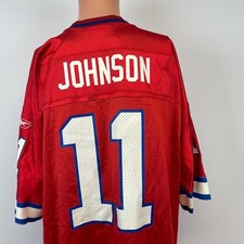 Reebok Rob Johnson Buffalo Bills Alternate Jersey Vtg NFL Football Red Size XL
