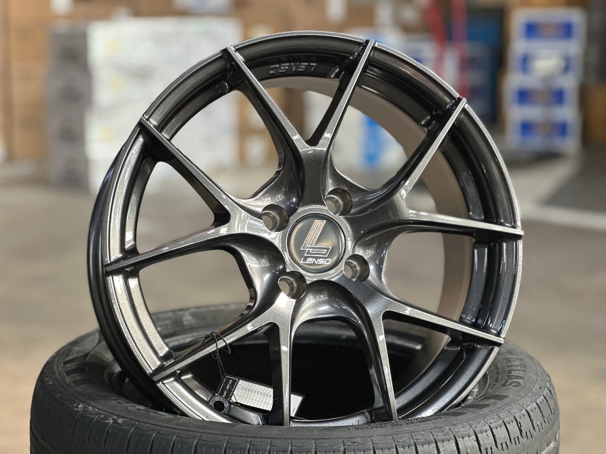 16x7J Lenso Jager Dyna Hyper Dark (Set of 4) 4x100 5x114.3 35