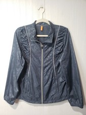Lucy Tech Women's Collared Jacket Full Zip Long Sleeve Pockets Size L