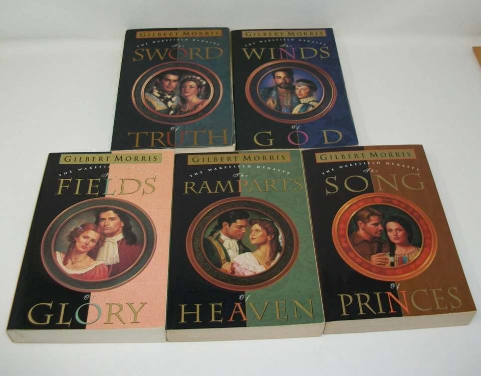 Lot of 5 THE WAKEFIELD DYNASTY Series Gilbert Morris Books #1-2 & #4-6 Paperback - Image 2 of 4