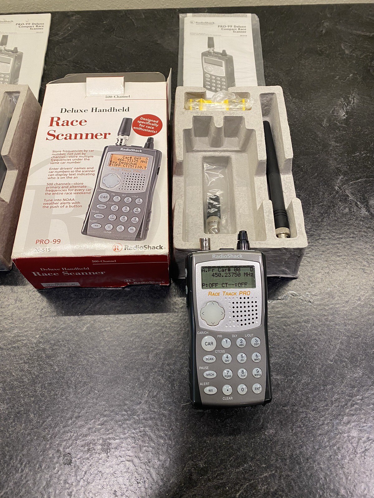 Radio Shack 20515 PRO99 Deluxe Handheld Race Track Scanner 500