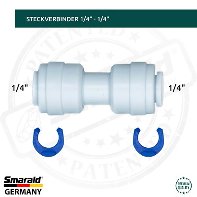 Steckverbinder Fitting Adapter Schlauchverbinder für Umkehrosmose Wasserfilter