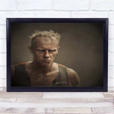 Marathon Mann Portrait Dokumentarfilm Performance Menschen Wandkunstdruck