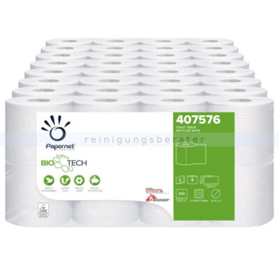 Toilettenpapier Papernet BIOTECH 2-lagig Recycling Großpaket Klopapier WC-Rollen