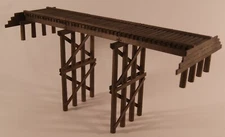 EH520: NG 48' Pile Trestle Wood Kit - D&RG, 2 Bay  4 Leg - HOn3 Scale NIB