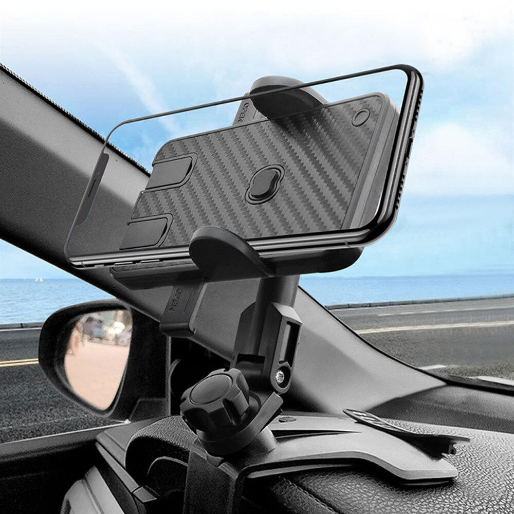 Car Phone Mount Holder Stick Bracket GPS Windshield Air Vent Dashboard Clips-image
