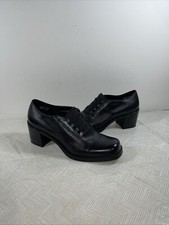 VTG Mootsies Tootsies Womens 8M 90 s Y2K Chunky Heel Slip On Shoes Casual Office
