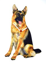 German Shepherd Clock - German Shepherd Clocks - German Shepherds P19-C