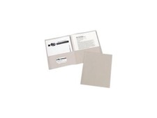 Avery Two-Pocket Folders, 25 Folders, Gray 47990