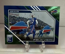 2023 Panini - Donruss Elite Football Josh Allen Field Vision Green Parallel FV1