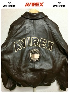 varsity avirex cow rare jacket commercial luxury leather brown