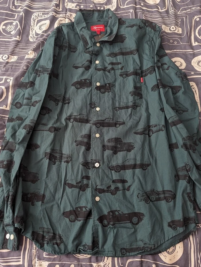 2012 F/W Supreme Cars Chemise Homme Taille Large