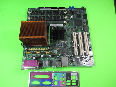 Dell Optiplex 170L Motherboard w/ CPU, RAM & I/O Shield - TESTED BOOTING TO BIOS