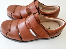 Boxer Dogs Therapeutic Orthopedic Diabetic Shoes Men's Brown Sz 9 EEEEEE New Box