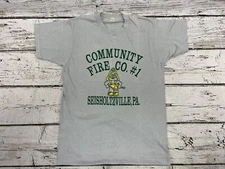 VTG Community Fire Co. #1 Seisholtzville PA Screen Stars Single Stitch T-Shirt