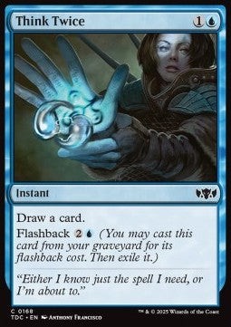 Magic/MTG Think Twice TDC-168 Common Englisch Neu