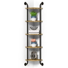 Corner Shelf Wall Mount 5-Tier, Wall Decor for Home Living Room Bedroom, Wall...