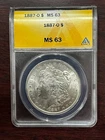 1887 O Morgan Silver Dollar - ANACS MS 63