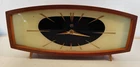 GDR mid century table clock buffet clock mantel clock VEB Feinstätewerk Weimar around 1950