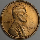 1936-P Lincoln Wheat Cent- Uncirculated (Lot#1)
