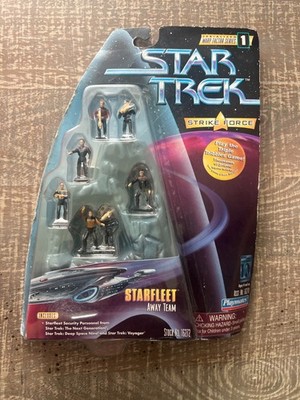 Vintage Playmates Star Trek Starfleet Away Team Action Figure Set - New Sealed
