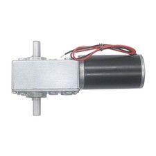 Self Locking Dual Shaft Worm Gear Motor 24V DC Metal Gear for Bank Equipment