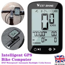 WEST BIKING Cycle GPS Computer Waterproof Wireless Cycling Bike Speedometer UK