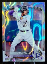 2025 Bowman Chrome Robert Calaz Lava Refractor SP /399