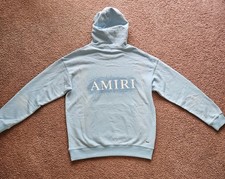 NWT AMIRI BABY BLUE RHINESTONE HOODIE     