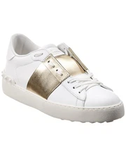 Valentino Rockstud Open Leather Sneaker Women's
