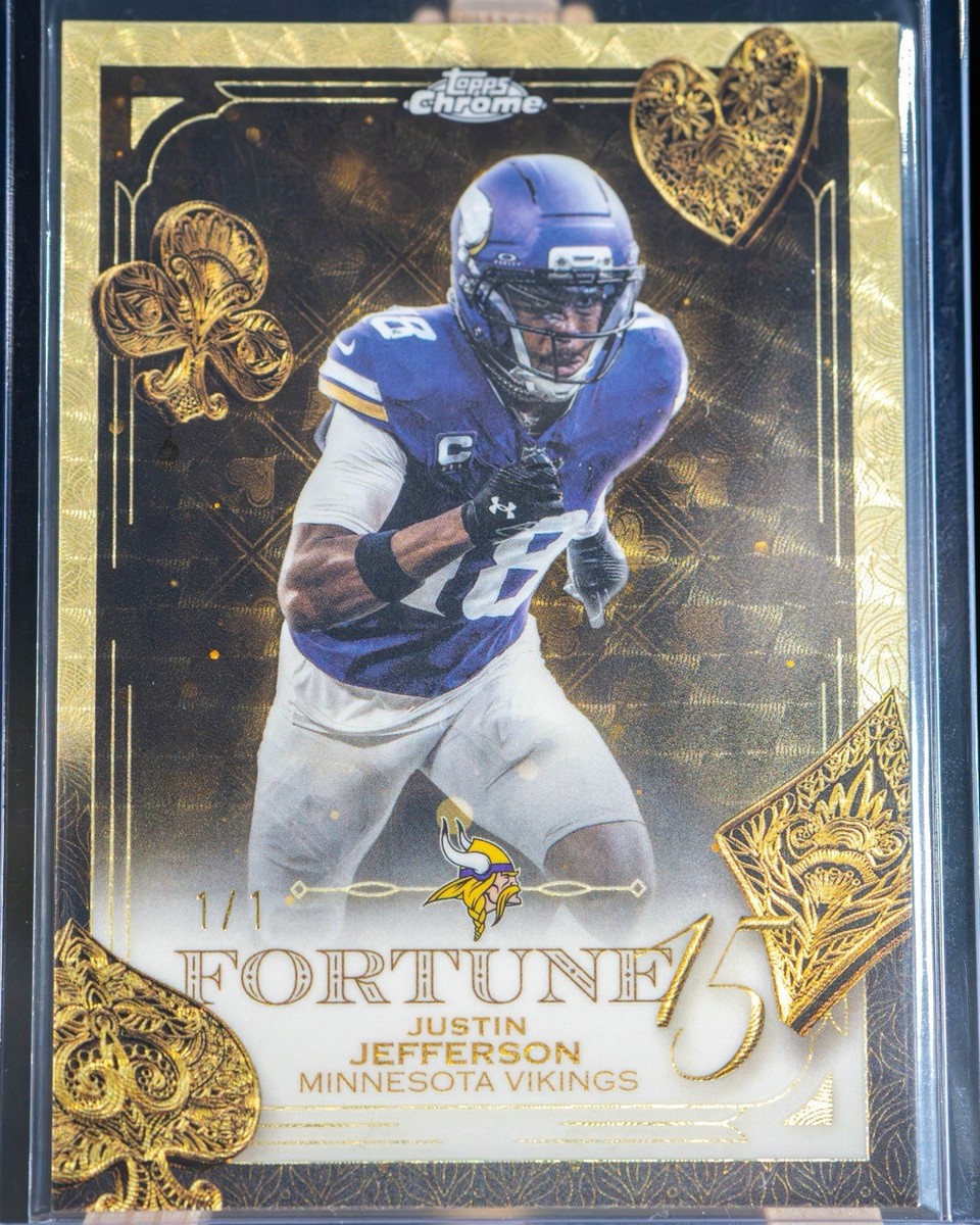 2025 Topps Chrome Justin Jefferson Fortune 1/1 SUPERFRACTOR