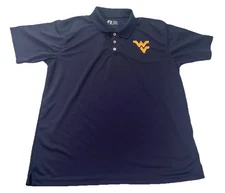 WVU West Virginia Mountaineers Polo Golf Shirt by Russell Mens Size X-Large XL