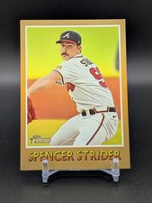 Spencer Strider 2024 Topps Heritage 1975 Baseball Sensations Gold #75BS-17