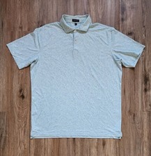 Peter Millar Shirt Men  s XL Green Sage Pattern AOP Crown Crafted Tropical Polo